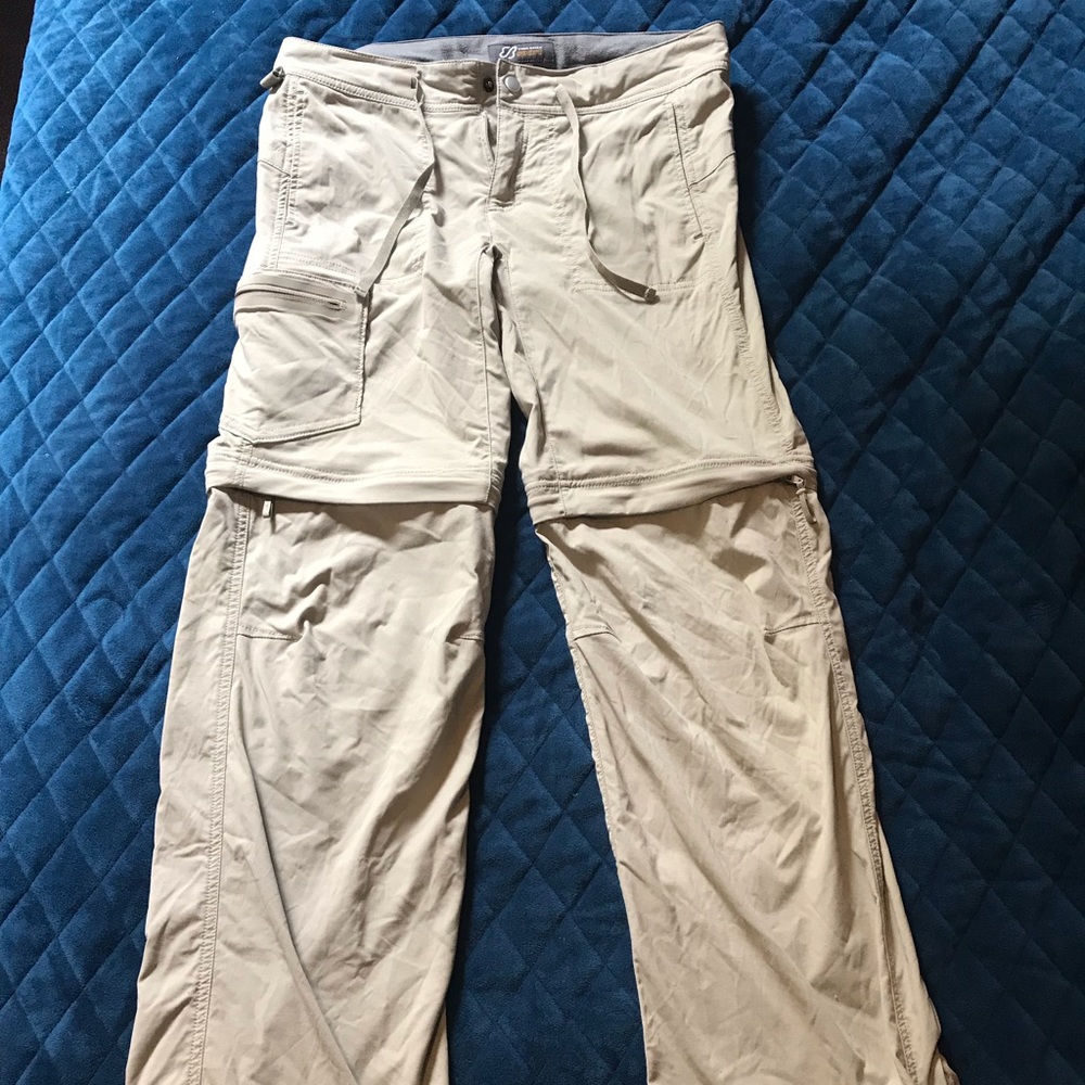 COPY - Eddie Bauer khaki zip off hiking pants